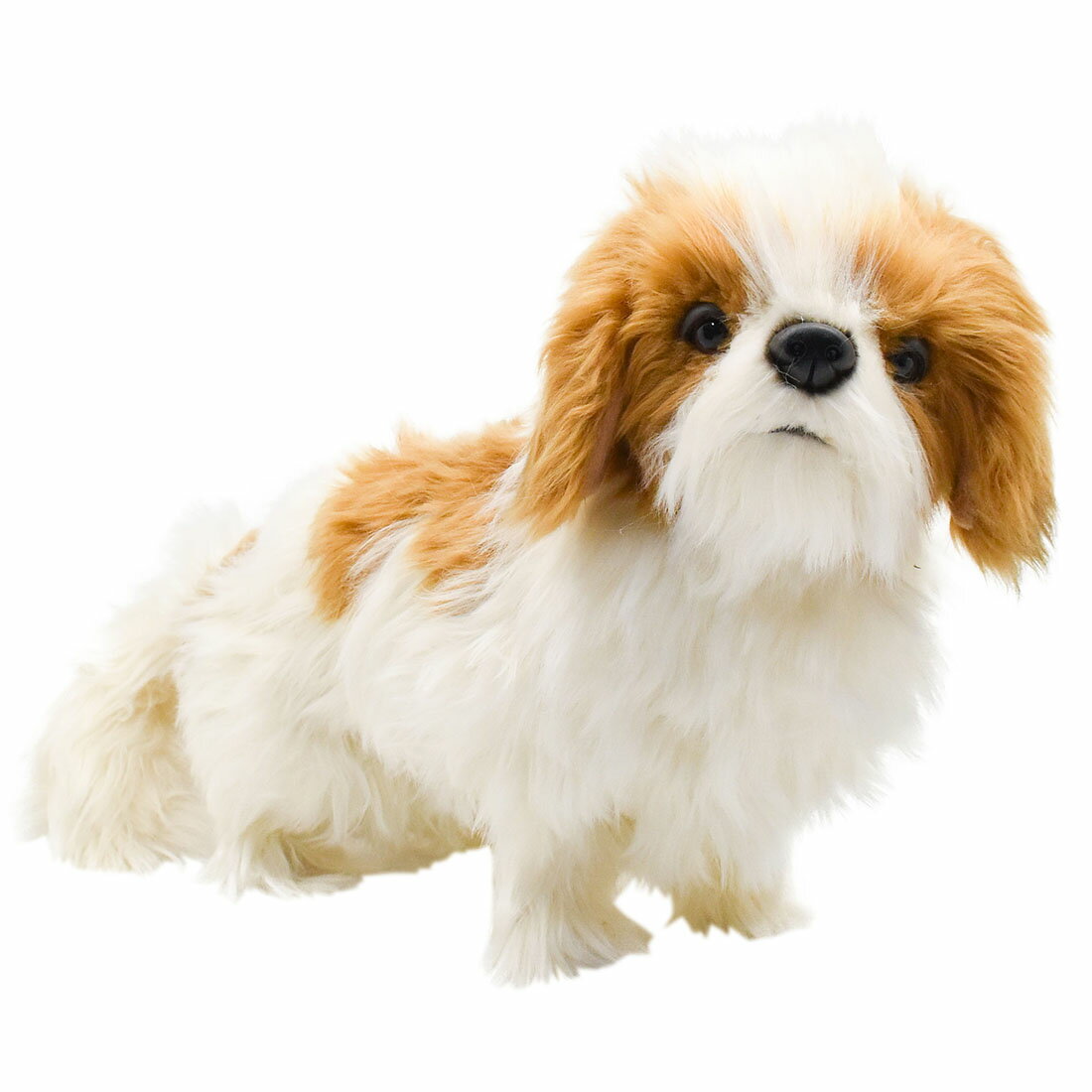 HANSA 7030 シーズー30 全長：30cm SHIHTZU DOG BH7030 ぬいぐるみ ハンサ クリスマス 誕生日 プレゼント 動物 犬 猫 鳥 うさぎ ペンギン アニマル 置物 人形 フィギュア KOESEN ケーセン 大きい マスコット 実物大 大型