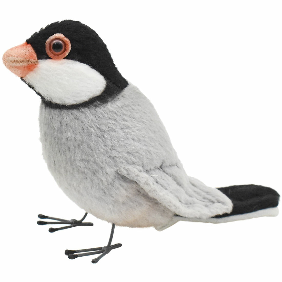 HANSA 7248 ブンチョウ13 全長：13cm JAVA SPARROW BH7248 ぬいぐるみ ハンサ 文鳥 クリスマス 誕生日 プレゼント 動物 犬 猫 鳥 うさぎ ペンギン アニマル 置物 人形 フィギュア KOESEN ケーセン 大きい マスコット 実物大 大型