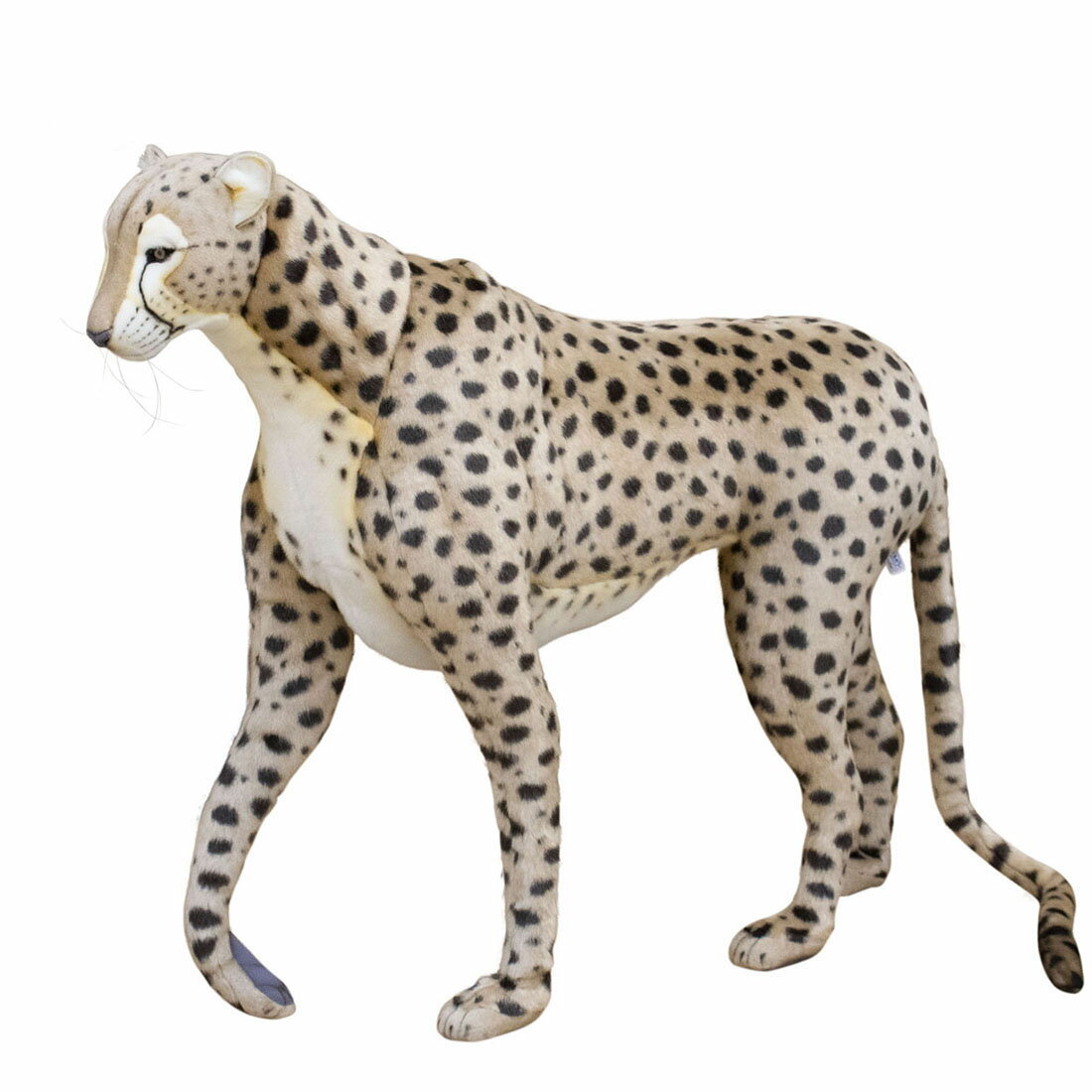 HANSA 6544 チーター125 全長：125cm CHEETAH JACQU STA BH6544 ぬいぐるみ ハンサ クリスマス 誕生日 プレゼント 動物 犬 猫 鳥 うさぎ ペンギン アニマル 置物 人形 フィギュア KOESEN ケーセン 大きい マスコット 実物大 大型