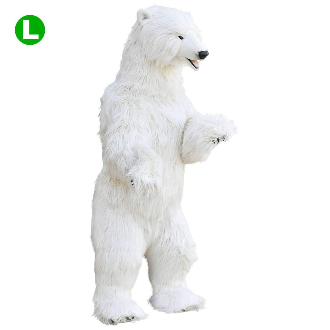 HANSA 3650 ホッキョクグマ146 全長：160cm STANDINGPOLAR BH3650 ぬいぐるみ ハンサ クリスマス 誕生日 プレゼント 動物 犬 猫 鳥 うさぎ ペンギン アニマル 置物 人形 フィギュア KOESEN ケーセン 大きい マスコット 実物大 大型