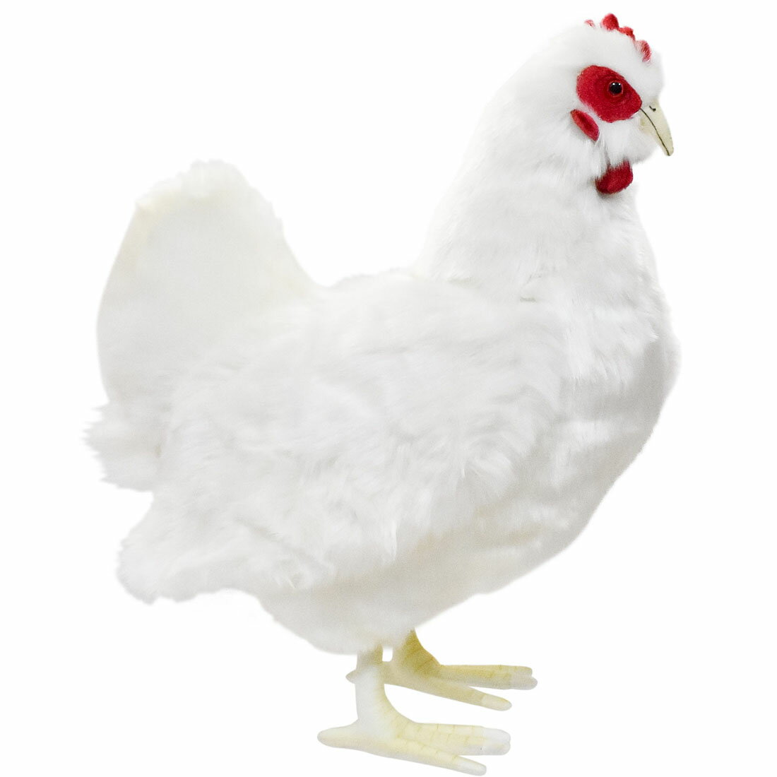 HANSA 白メンドリ35 H35(cm) 4172 ぬいぐるみ ハンサ クリスマス 誕生日 プレゼント 動物 犬 猫 鳥 うさぎ ペンギン アニマル 置物 人形 フィギュア KOESEN ケーセン 大きい マスコット 実物大 大型のサムネイル