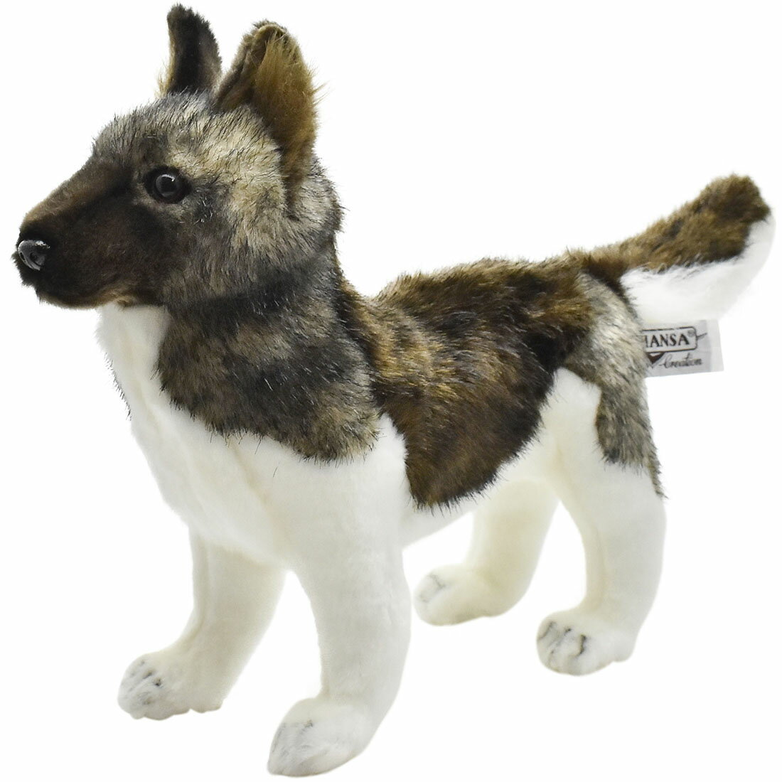 HANSA 6143 アキタケン28 全長：28cm AKITA DOG BH6143 ぬいぐるみ ハンサ 秋田犬 クリスマス 誕生日 プレゼント 動物 犬 猫 鳥 うさぎ ペンギン アニマル 置物 人形 フィギュア KOESEN ケーセン 大きい マスコット 実物大 大型