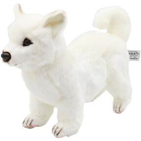 HANSA 6342 ホッカイドウケン33 全長：33cm HOKKAIDO DOG BH6342 ぬいぐるみ ハンサ 北海道犬 クリスマス 誕生日 プレゼント 動物 犬 猫 鳥 うさぎ ペンギン アニマル 置物 人形 フィギュア KOESEN ケーセン 大きい マスコット 実物大 大型