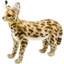 HANSA サーバルキャット 48 L48(cm) 7372 AFRICAN SERVAL CAT STANDING ぬいぐるみ ハンサ クリスマス 誕生日 プレゼント 動物 犬 猫 鳥 うさぎ ペンギン アニマル 置物 人形 フィギュア KOESEN ケーセン 大きい マスコット 実物大 大型 トラ ライオン