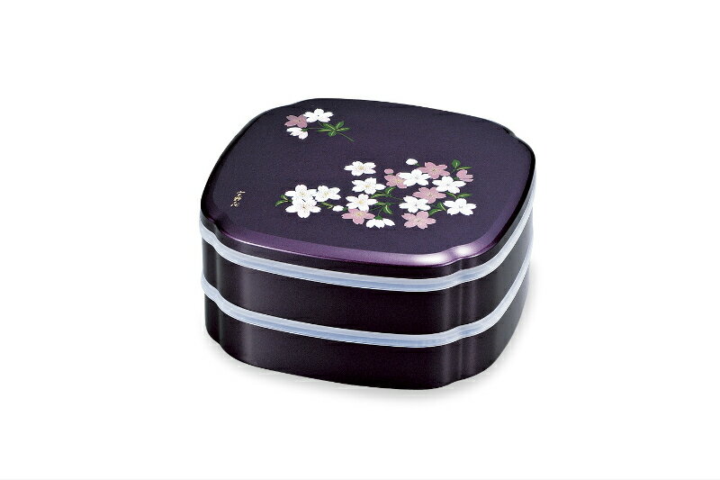 シール付 8.0 木瓜 オードブル あけぼの桜 紫 お重 /お花見 運動会 お正月 おせち重 弁当 仕出し 結婚式 法事 重箱 3段重 おしゃれ かわいい 弁当箱 お弁当箱 わっぱ 二段 二段重 三段 三段重 2段 3段 お重