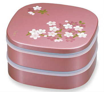 シール付 6.5 くつわ オードブル(十字仕切付) あけぼの桜 ピンク お重 /お花見 運動会 お正月 おせち重 弁当 仕出し 結婚式 法事 重箱 3段重 おしゃれ かわいい 弁当箱 お弁当箱 わっぱ 二段 二段重 三段 三段重 2段 3段 お重