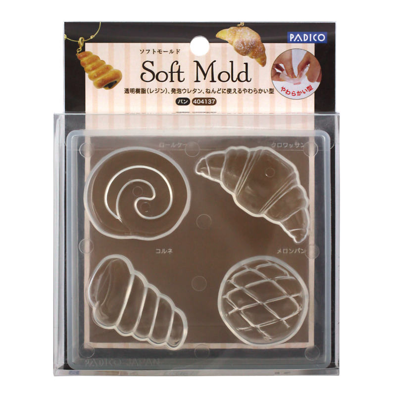 PADICO パジコ ソフトモールド　パン 101870 / ジュエルラビリンス レジンクラフト UVレジン UV樹脂 ラ..