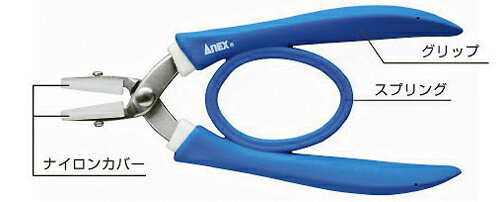 樂天商城 - 兼子製作所（ANEX） ナイロンカバー付ラバーグリップヤットコ 両平 No.251-N