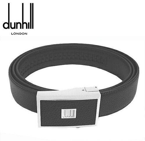 ダンヒル ベルト（メンズ） 【送料無料 ラッピング可】プレゼント・ギフトに最適！ DUNHILL レザーベルト 20R4A01GR 型押ブラック メンズ ダンヒル 父の日 贈り物 クリスマス プレゼント メンズ 男性用 紳士 スーツ フォーマル