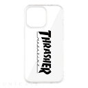 【 iPhone 13 ケース 】THRASHER Logo Hybrid Clear Case BLACK スラッシャー iPhone Case iPhoneケース