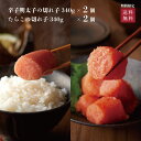 【540円OFF】明太子 辛子明太子 博多あごおとし 切れ子 2個 たらこ 2個 セット | まるきた水産 博多まるきた水産 あごおとし 明太 めんたいこ から...