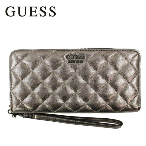 ゲス 財布 MM743646 PEWTER GUESS MIRIAM SLG LARGE ZIP AROUND WALLET メタリック ブロンズ ラウンドファスナー財布 長財布 男女兼用 ag-245800