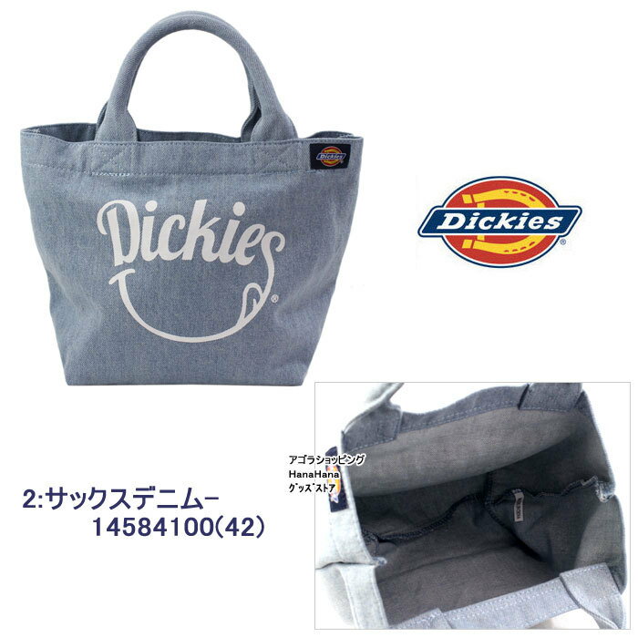 【ネコポス可】ディッキーズ バッグ 14584100 キャンバストート デニムミニトート ロゴデザイン Dickies ag-289900