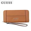 【訳あり返品不可】CC-668 ゲス 財布 PP719046 COGNAC GUESS ラウンドファスナー財布 長財布