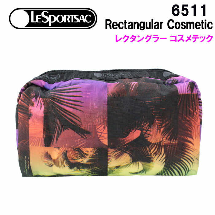 レスポートサック ポーチ（レディース） ＊【ネコポス可】レスポートサック ポーチ 6511 F652 SUMMER SUNSET LeSportsac レクタングラー コスメティック RECTANGULAR COSMETIC 化粧ポーチ コスメポーチ メイクポーチ レスポ ab-362000