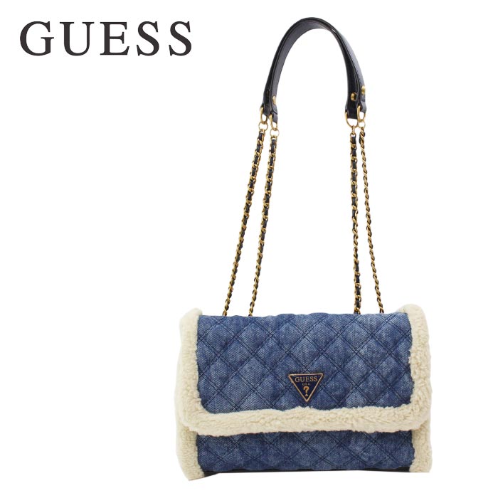 ゲス バッグ HD767921 DENIM CESSILY デニム チェーンバッグ 2way ショルダーバッグ トートバッグ キルティング バック GUESS ab-478700