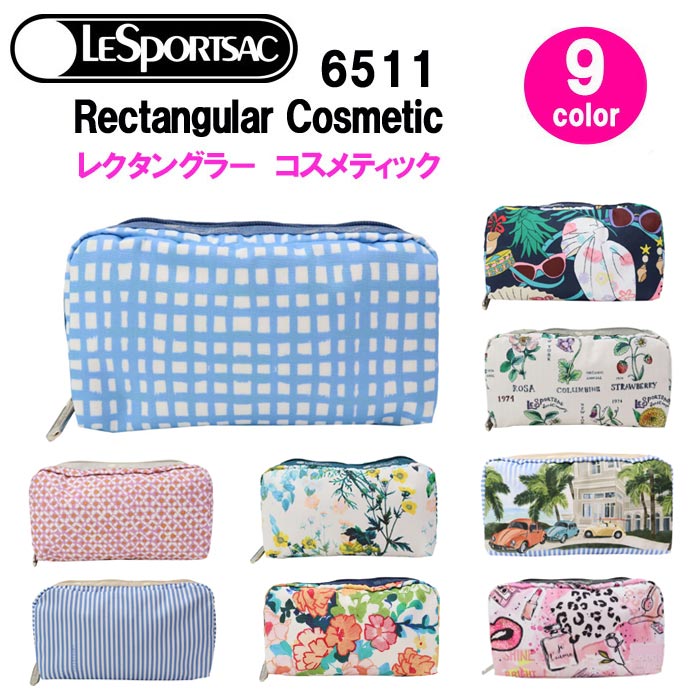 【ネコポス可】レスポートサック ポーチ 6511 レクタングラー コスメティック RECTANGULAR COSMETICLeSportsac 化粧ポーチ コスメポーチ メイクポーチ ab-551100のサムネイル