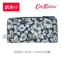 ＊【訳あり返品不可】【ネコポス可】cc-1824 キャスキッドソン カードパース 752657 L字ファスナー Folded Plugged Wallet Cath Kidston