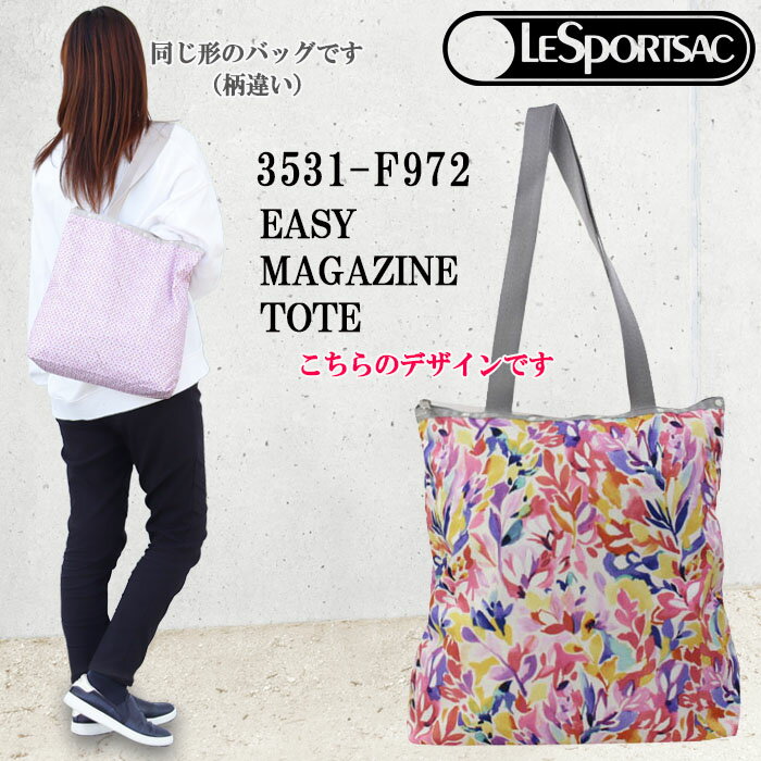 X|[gTbN obO 3531 F972 BOTANICAL BURST C[W[ }KWg[g EASY MAGAZINE TOTE g[gobO LESPORTSAC X| ab-407600