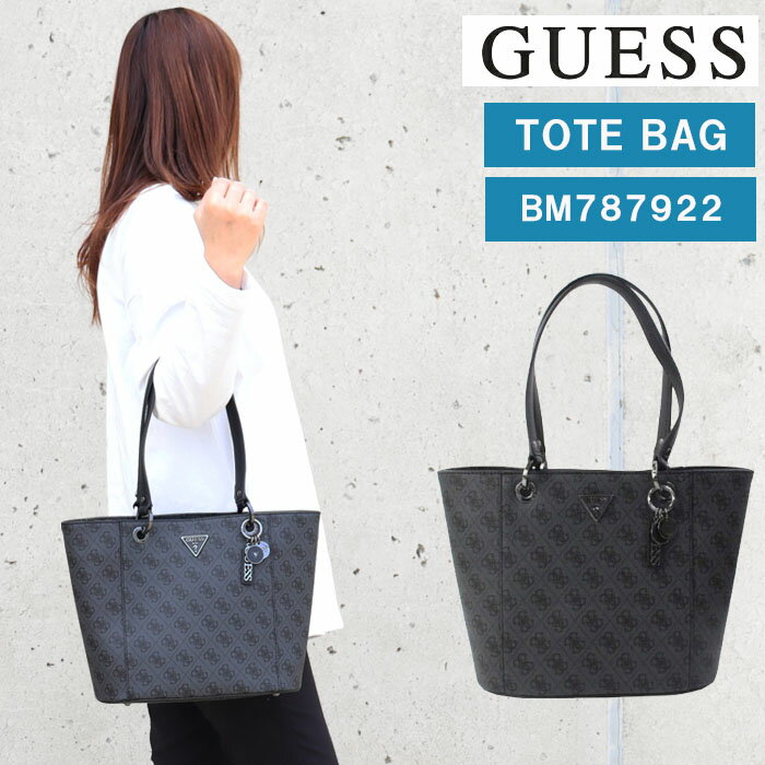 *ゲス バッグ BM787922 COAL NOELLE トートバッグ モノグラム チャーム付き バック GUESS ab-425300