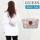 *ゲス バッグ SG729880 LANDON MINI BLUSH MULTI GUESS ウエストバッグ チェーン パーティバッグ ゲスモノグラム ピンク混合 ag-1812