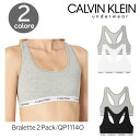 カルバンクライン レディース ブラレット QP1114O 下着 2Pセット ブラジャー ノンワイヤー スポーツブラ アンダーウエア Calvin Klein a...