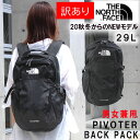 【訳あり返品不可】cc-3327 THE NORTH FACE リュック ピボター Pivoter NF0A3VXDJK3 TNF BLACK ブラック リュックサック ザ・ノース・フェイス ノースフェイス バックパック 男女兼用