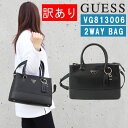 【訳あり返品不可】cc‐3666 ゲス バッグ VG813006 BLACK CORDELIA 2way ショルダー トート 三角プレート モダン GUESS