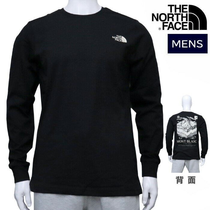 楽天アゴラショッピングザ ノースフェイス 長袖 Tシャツ メンズ ロンT NF0A89DR TEE TOPOGRAPHIC クルーネック 丸首 バッグプリント モンブラン ロゴ THE NORTH FACE ザ ノースフェイス ab-60896