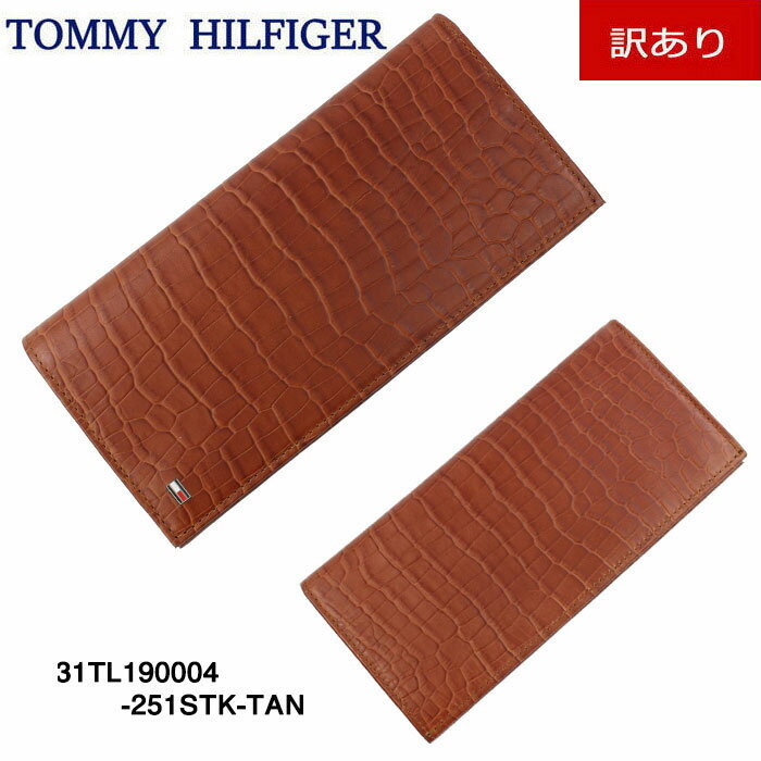 ＊【訳あり返品不可】 st-594 TOMMY HILFIGER 財布 31TL190004 TAN トミーヒルフィガー