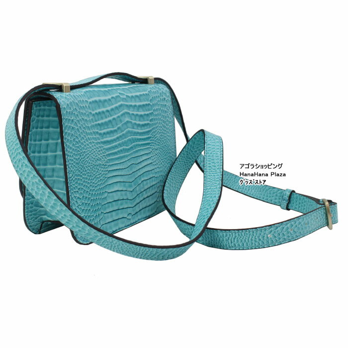 ゲス バッグ CS799178 AQUA CORILY MINI ショルダーバッグ ミニバッグ バック クロコ型押し GUESS ab-435400
