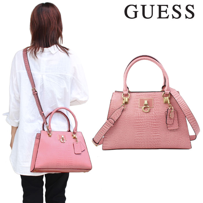 ゲス バッグ CS787507 ROSE STEPHI 2way ショルダーバッグ トートバッグ バック クロコ型押し GUESS ab-436200