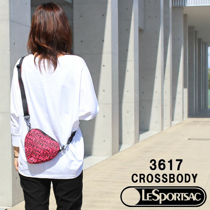 ＊レスポートサック バッグ 3617 F909 ONLY LOVE HEART CROSSBODY ショルダーバッグ 斜め掛け ハート型 LESPORTSAC ab-407400