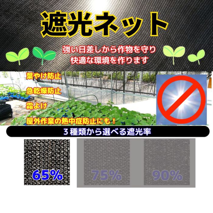 遮光ネット 65％ 2m×5m