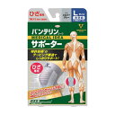 マラソン期間中P2倍 バンテリンコーワサポーター ひざ専用大きめサイズ シルバーグレー