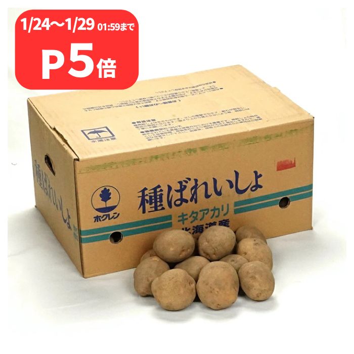 クーポン利用でMAX1,000円OFF キタアカリ（北あかり）10kg箱 北海道産 じゃがいも種子 種芋 じゃがいも 【種ばれいしょ検疫合格証票付き】