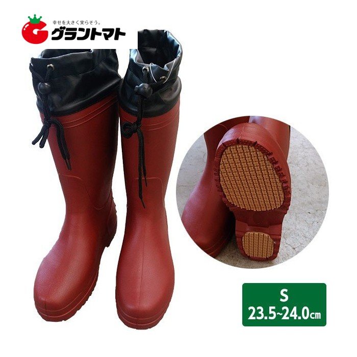 軽量長靴 S ワイン (23.5〜24.0cm) レディース