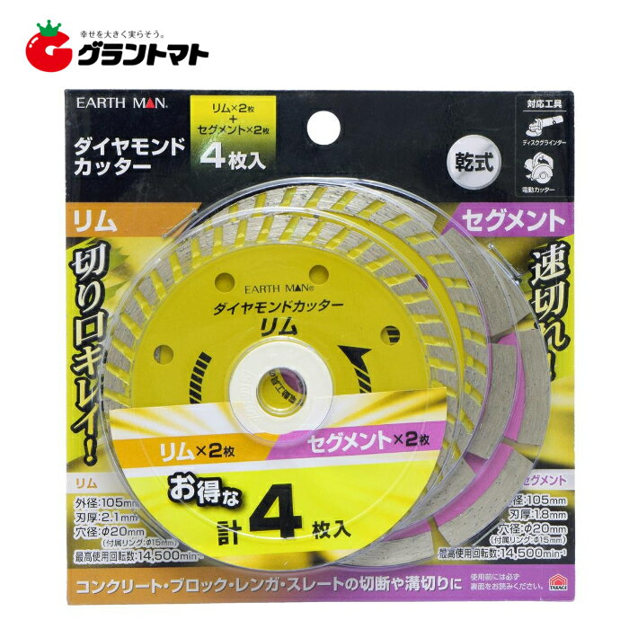[Limited Stock] EARTH MAN Diamond Cutter Set of 4 (Segment 2 + Rim 2) - Takagi