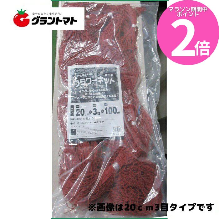 マラソン期間中P2倍 フラワーネット 茶 15cm×6目（90cm幅） 100m 日本マタイ/森下