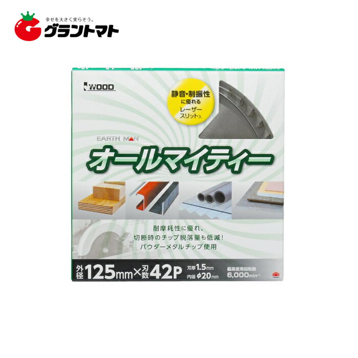 乐天商城 - 【アウトレット特価】EARTH MAN　オールマイティーチップソー125×42P　高儀