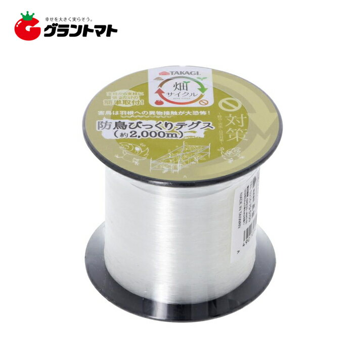TAKAGI 畑サイクル防鳥びっくりテグス 2000m 高儀【取寄商品】