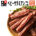 [ベビーサラミアン100g×3袋 セット L2] おつまみ カルパス サラミ ドライソーセージ 珍味 お買い得 訳ありではなく正規品 送料無料 業務用可能 お試し おやつ、つまみに最適 お手軽 ポイント消化 人気商品 山形 大容量　お徳用 メール便 ゆうパケ 即送