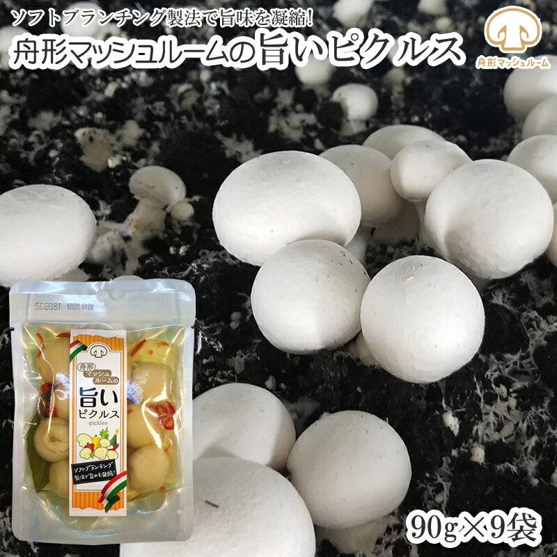 山形県舟形町産 舟形マッシュルームの旨いピクルス [マッシュルームのピクルス×9袋 BL] NP 即送 送料無料 メール便