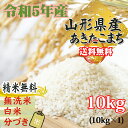 米 玄米 10kg あきたこまち 10kg×1袋 令和5年産 山形県産 精米無料 白米 無洗米 分づき 当日精米 送料無料 2