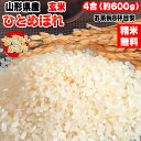 米 お米 ひとめぼれ 600g 4合 令和5年産 山形県産 お米 白米 無洗米 分づき 玄米 お好み精米 送料無料 当日精米 お試し ポイント消化 真空パック メール便 YP