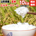 米 玄米 10kg ミルキークイーン 10kg×1袋 令和2年産 山形県産 精米無料 白米 無洗米 分づき 当日精米 送料無料