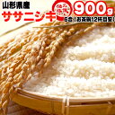 米 お米 ササニシキ 900g 6合 令和元年産 山形県産 お米 白米 無洗米 分づき 玄米 お好み精米 送料無料 当日精米 お試し ポイント消化 真空パック メール便