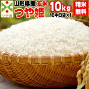 【新米予約】【当日精米】 【送料無料】令和元年度産　山形県産つや姫　玄米　10kg （10kg袋×1）【白米・無洗米・分づき】【特別栽培農法】【正規取扱店】