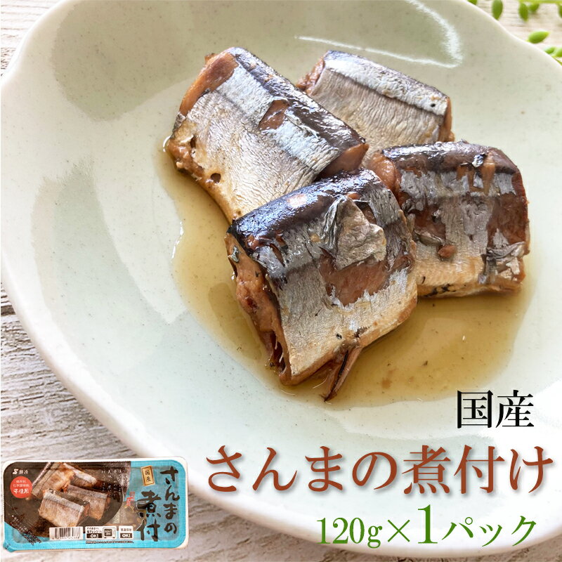 国産 [さんまの煮付 120g(120g×1袋) 鮮冷 SN]保存料・化学調味料不使用 時短商品 送料無料 メール便 NP 即送