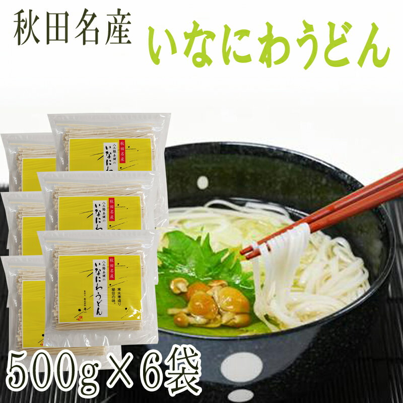 稲庭うどん 3kg(500g×6袋) 訳あり 切り落とし 切下 秋田名産 手作り送料無料 いなにわうどん 稲庭饂飩 [稲庭うどん切下6袋] 即送